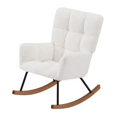 Streamdale Furniture Streamdale Rocking Chair With High Backrest For Nursing