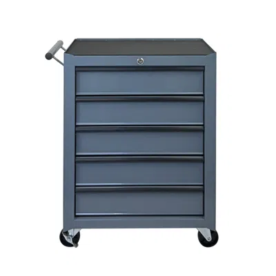 Streamdale Furniture Streamdale Rolling 5-drawer Metal Tool Chest And Cabinet - Grey