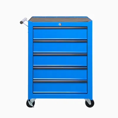 Streamdale Furniture Streamdale Rolling 5-drawer Metal Tool Chest And Cabinet Storage Box - Blue