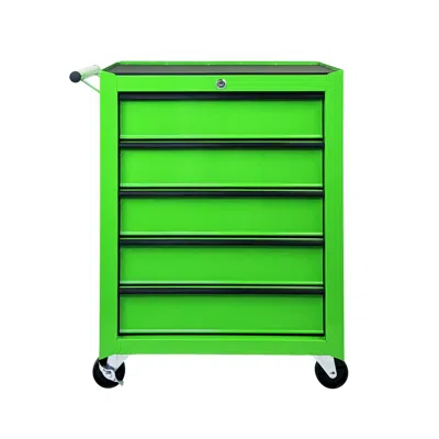 Streamdale Furniture Streamdale Rolling 5-drawer Metal Tool Chest And Cabinet Storage Organizer - Green