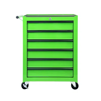 Streamdale Furniture Streamdale Rolling 6-drawer Metal Tool Chest With Ball Bearing Slides - Green