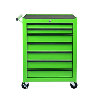 Streamdale Furniture Streamdale Rolling 7-drawer Metal Tool Chest And Cabinet, Green