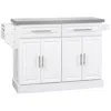 Streamdale Furniture Streamdale Rolling Kitchen Island With Storage