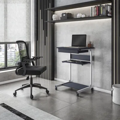 Streamdale Furniture Streamdale Rolling Laptop Cart With Storage