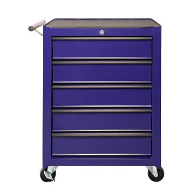Streamdale Furniture Streamdale Rolling Metal 5-drawer Tool Chest Cabinet With Storage Organizer - Purple