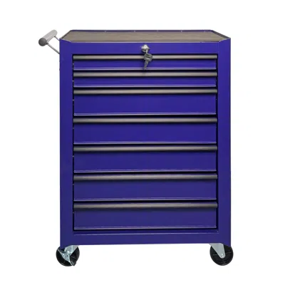 Streamdale Furniture Streamdale Rolling Metal 7-drawer Tool Chest Cabinet With Storage Organizer - Purple
