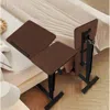 Streamdale Furniture Streamdale Rolling Overbed Table - Height Adjustable, Walnut