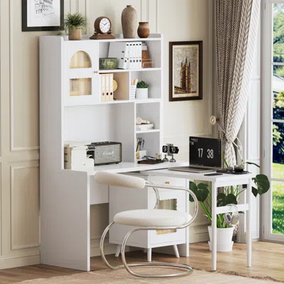 Streamdale Furniture Streamdale Rotating Computer Desk With Storage
