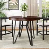 Streamdale Furniture Streamdale Round Bar Table (brown) In Brown