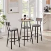 Streamdale Furniture Streamdale Round Barstool Set With Shelf
