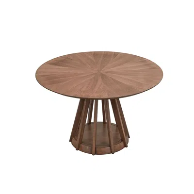 Streamdale Furniture Streamdale Round Dining Table For 4, Modern Pedestal Table (47.24")