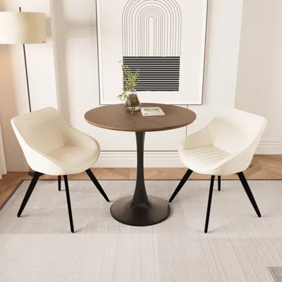 Streamdale Furniture Streamdale Round Dining Table Set (walnut)