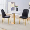 Streamdale Furniture Streamdale Round Marble-patterned Dining Set With Chairs
