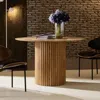 Streamdale Furniture Streamdale Round Oak Dining Table - Mid-century Modern