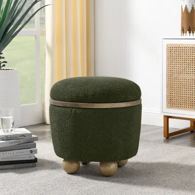 Streamdale Furniture Streamdale Round Storage Stool With Cushion