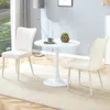 Streamdale Furniture Streamdale Round Table & 2 Chairs Set - Creamy & Warm