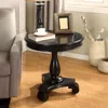 Streamdale Furniture Streamdale Round Wood Pedestal Side Table