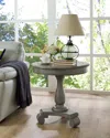 Streamdale Furniture Streamdale Round Wood Pedestal Side Table