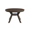Streamdale Furniture Streamdale Rubber Wood Dining Table With Trestle Base (dark Brown)