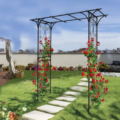 Streamdale Furniture Streamdale Rust-resistant Metal Garden Arbor For Climbing Plants