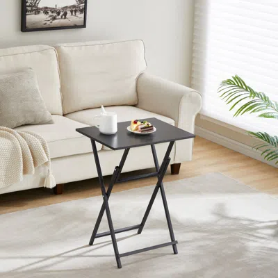 Streamdale Furniture Streamdale Rustic 2-piece Folding Tv Tray Table