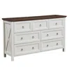 Streamdale Furniture Streamdale Rustic 7-drawer Wood Dresser