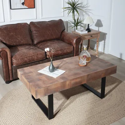 Streamdale Furniture Streamdale Rustic Industrial Coffee Table