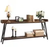 Streamdale Furniture Streamdale Rustic Long Skinny Sofa Table For Living Room/entryway (71")