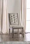 Streamdale Furniture Streamdale Rustic Natural Fabric Dining Chairs