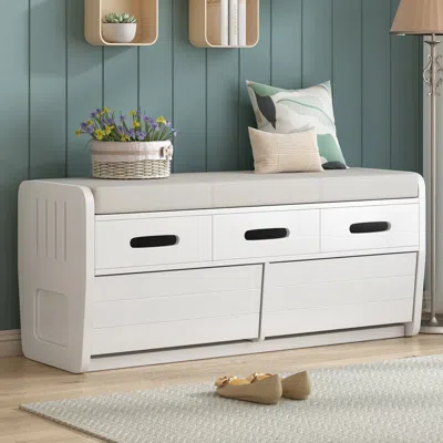 Streamdale Furniture Streamdale Rustic Storage Bench With 2 Drawers