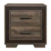 Streamdale Furniture Streamdale Rustic Style 1 Piece Nightstand Two-tone Finish Embossed Faux-wood