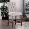 Streamdale Furniture Streamdale Rustic Style Chenille Upholstered Counter Height Chairs