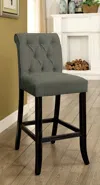 Streamdale Furniture Streamdale Rustic Style Chenille Upholstered Counter Height Chairs