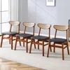Streamdale Furniture Streamdale Rustic Upholstered Dining Chairs With Easy Assembly