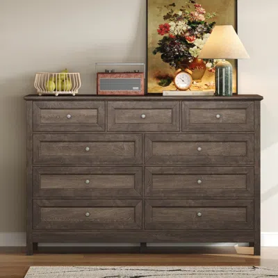 Streamdale Furniture Streamdale Rustic Wood 9-drawer Dresser - Brown