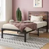 Streamdale Furniture Streamdale Rustic Wood Headboard Twin Bed Frame