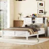 Streamdale Furniture Streamdale Rustic Wood Queen Bed With Sliding Barn Door