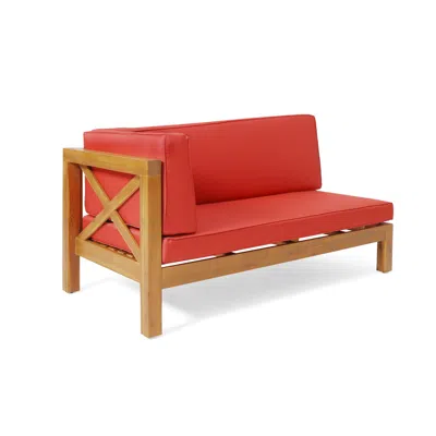 Streamdale Furniture Streamdale Rustic X-back Corner Seating With Water-resistant Cushions