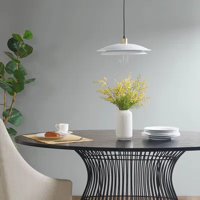 Streamdale Furniture Streamdale Saben 2-tier Layered Shade Pendant