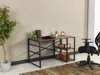 Streamdale Furniture Streamdale Sage Metal Frame 47 Wooden Top 2 Shelves Writing And Computer Desk