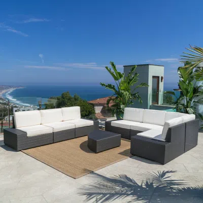Streamdale Furniture Streamdale Santa Cruz Outdoor 8-piece Sectional Set