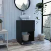 Streamdale Furniture Streamdale Saybrooke 1-shelf Single Bathroom Vanity Wengue