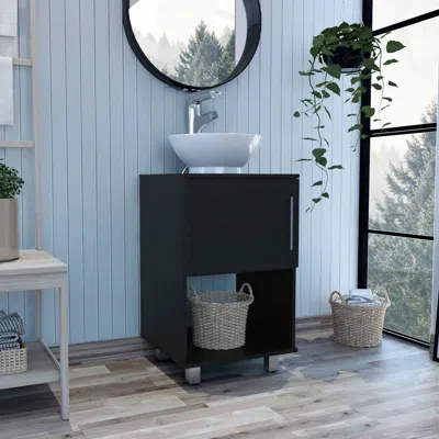 Streamdale Furniture Streamdale Saybrooke 1-shelf Single Bathroom Vanity Wengue