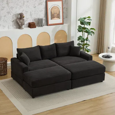 Streamdale Furniture Streamdale Sectional Couch Slipcovers, 2-piece Corduroy Sofa Covers