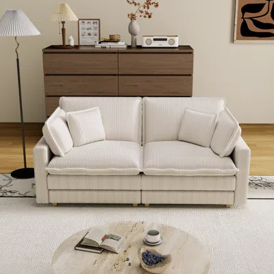 Streamdale Furniture Streamdale Sectional Sofa With Deep Seat Comfort (4 Pillows)
