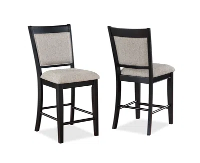 Streamdale Furniture Streamdale Set Of 2 Farmhouse Counter Height Dining Chairs