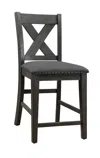 Streamdale Furniture Streamdale Set Of 2 Modern Counter Height Wooden Chairs