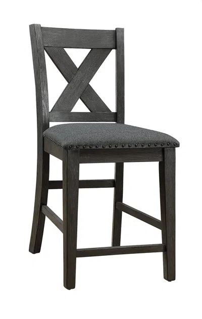 Streamdale Furniture Streamdale Set Of 2 Modern Counter Height Wooden Chairs