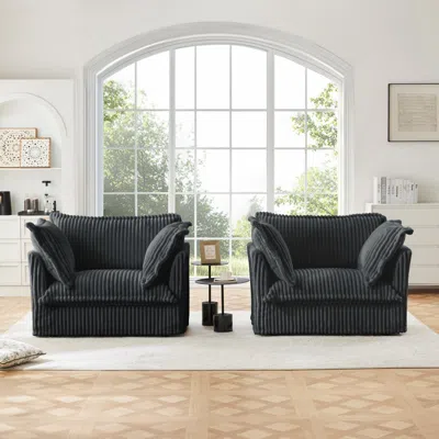 Streamdale Furniture Streamdale Set Of 2 Slipcovered Armchairs