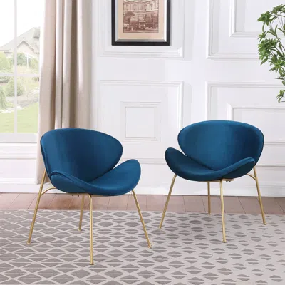 Streamdale Furniture Streamdale Set Of 2 Velvet Dining Chairs
